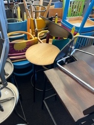 [#B1-29] Stool, Wood Round