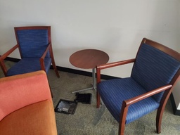 [#B8-214] Blue Guest Chair