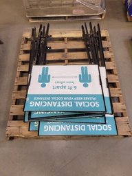 [#L1] 6 ft apart signs