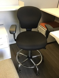 [#B13-119] Tall Black Office Chair