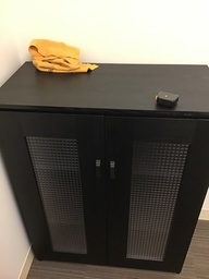 [#D30-48] Two Door Shelf  (31”W x 41”H x 18"D)