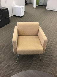 [#B11-51] Biege Single Sofa with Armrest (30”L x 30”W x 30”H) 