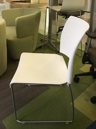 [#B4-116] White Break Room Chair 