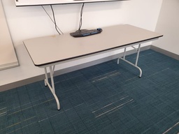 [#C8-341] White Folding Table