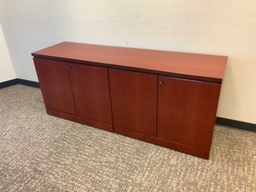 [#D5-28] Credenza, 24x72 w/ Doors, Cherry
