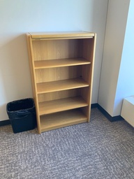 [#D3-54] Bookcases, Wood Veneer, Golden Oak Finish, 36W x 72H