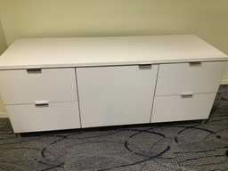 [#D5-8] Conference A/V Credenza, Laminate, 24x72, 4 Drawers and Door