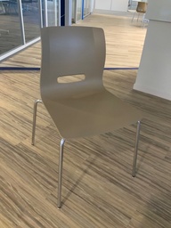 [#B4-48]  Stack Chair, Breakroomn, Poly Shell, Chrome Frame, without Arms