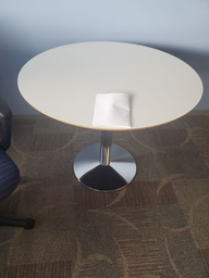 [#C9-367] White Round Table. 36"