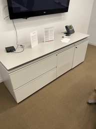 [#D19-4] Credenza - White