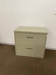 [#D6-22] 2 Drawer Filing Cabinet - Tan