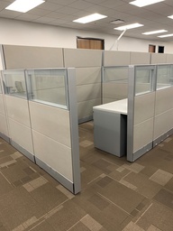 [#A2-41] Workstation Set With Desk and Ped - Right Entrance