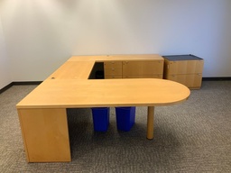 [#D6-GP35 Pic # (161)] Executive Wood Veneer 2 - Drawer Lateral File, 36"W x 24"D
(for under surface)