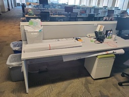 [#E3-435] White Desk, 6' x 30"
