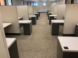 [#A2-GP33 Pic # (2)]    Knoll Morrison Panel Systems, 7x7 Cubicle, Single Run, Cluster of 6