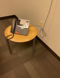 [#C11-22] Side Table - Wood, Round