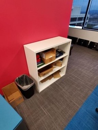 [#D2-21] Small White Bookcase - 3 shelves