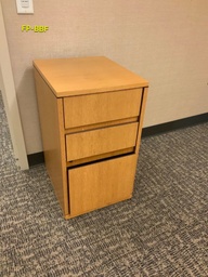 [#D17-64] Freestanding Floor Pedestal, Box Box File, Integral Drawer Pull