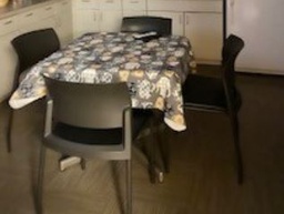 [#B4-53] Black Lunchroom Chairs