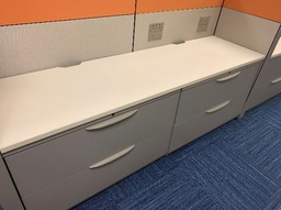 [#A7-19] White surfaces for 2 Filing Cabinets, 84"x24"