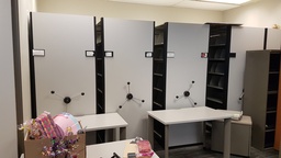 [#D4-37] Rolling Filing/Bookcase - metal, 5 bays