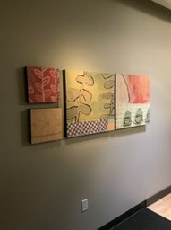 [#J2-20] Leaf Canvas Art (set of 4)