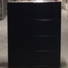 [#D10-36] 4-Drawer Black Lateral Filing Cabinet ( 18x42x52 3/8)