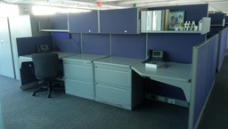 [#A4-222] Workstation, two-desk | Estación de trabajo, dos escritorios