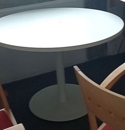 [#C5-263] Round table, white | Mesa redonda, blanca