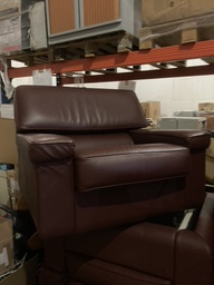 [#B6-B] Leather sofa, burgundy | Sofá de couro, bordô