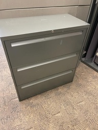 [#D8-7] GREEN 3 DRAWER FILE 