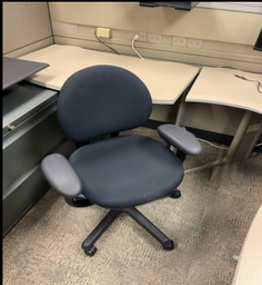 [#B13-56] TASK CHAIR W/ ARMS - NAVY
