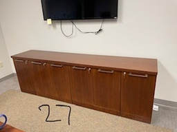 [#D5-27] 8' wooden credenza
