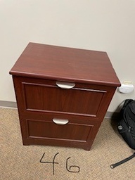 [#D7-46] Wooden 2 Drawer File Cabinet