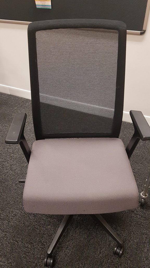 Task Chair w/ Arms grey, mesh