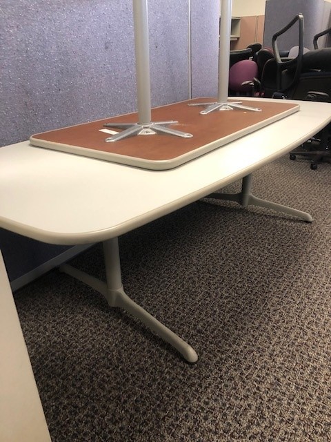 laminate top conference table white