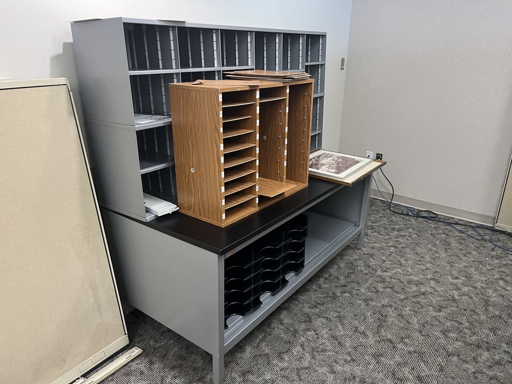 Mail cabinet sorter, misc.