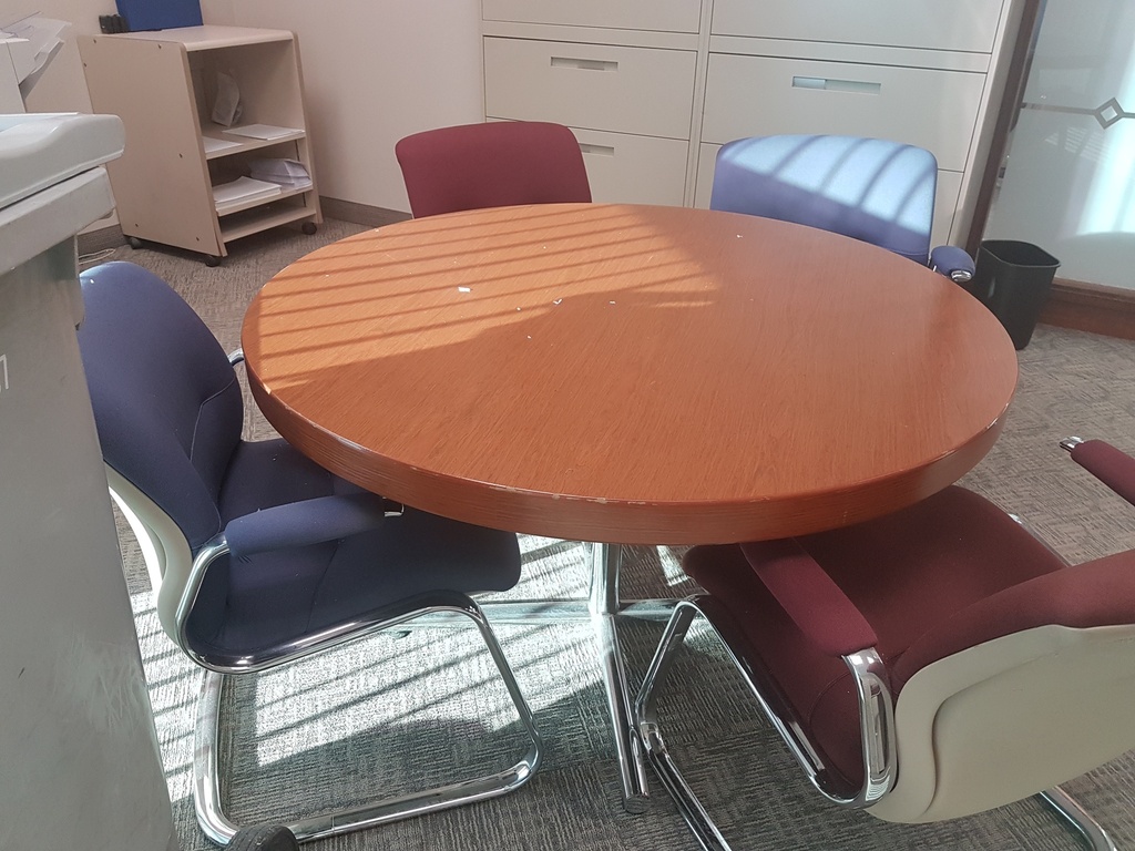 Round Table 48" (wood, metal)