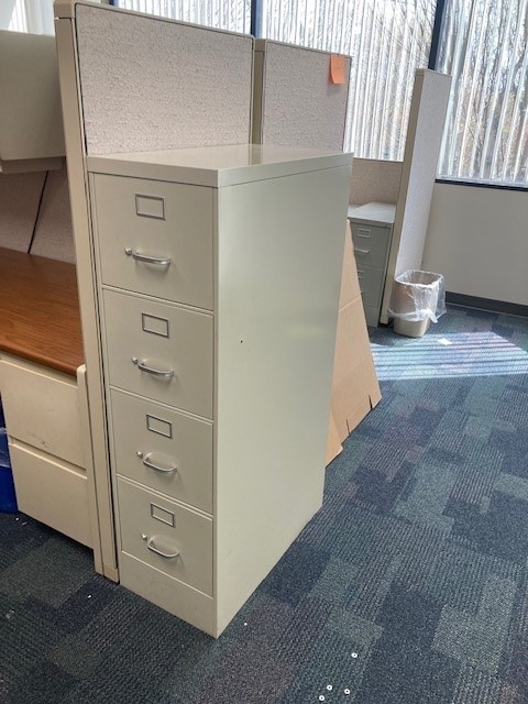 File cabinet, vertical, 4-drawer
