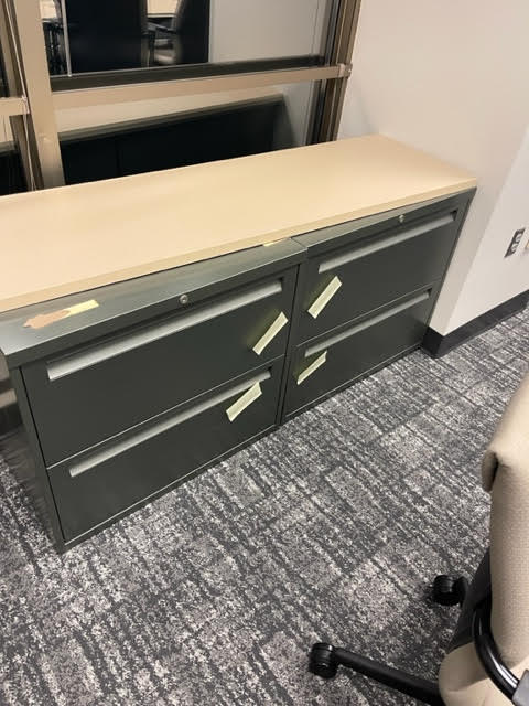 Green Lateral File Cabinet