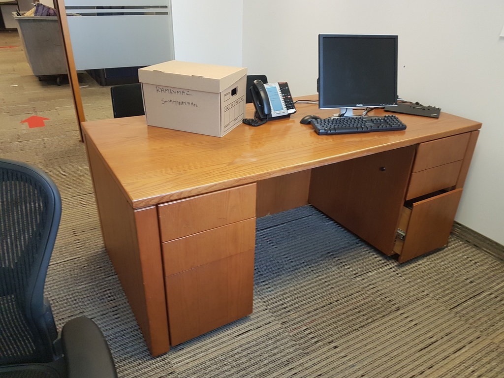 Desks With Two Peds