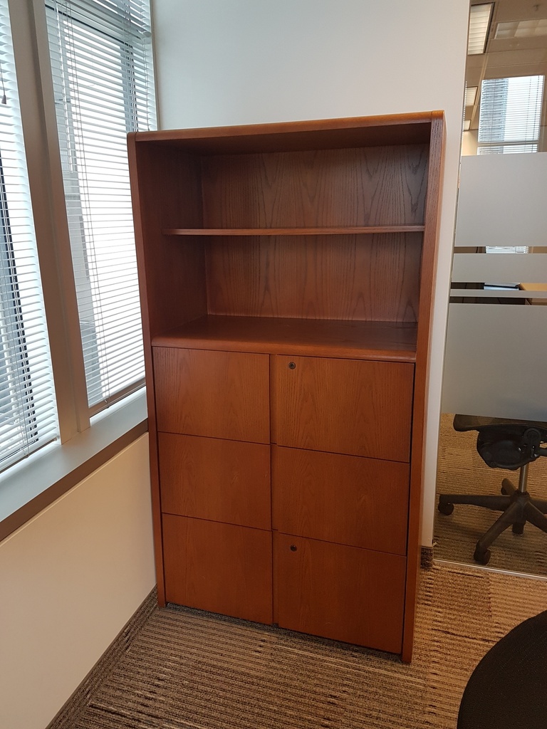 Wood Bookcase - 5 Shelves