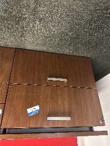 #27 - RHR 2 drawer file cabinet / attached to return worksurface30 x 17 x 26.5