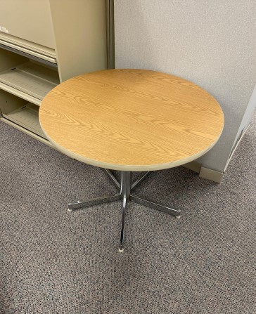 Wood Round Table
