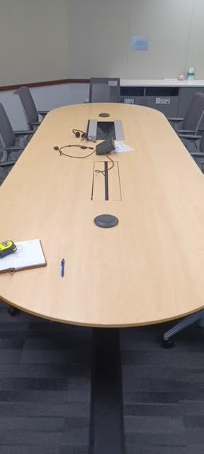 CONFERENCE TABLE 12' X 5' (broken)
