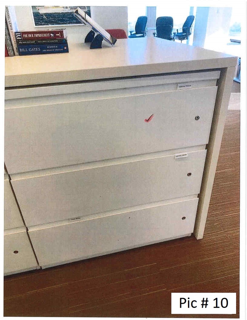 3 Drawer Lateral File Three Locks36" x 19" x 40 1/2"