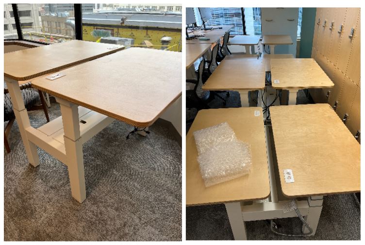 Herman Miller Renew Sit-to-Stand Desk, pod of two