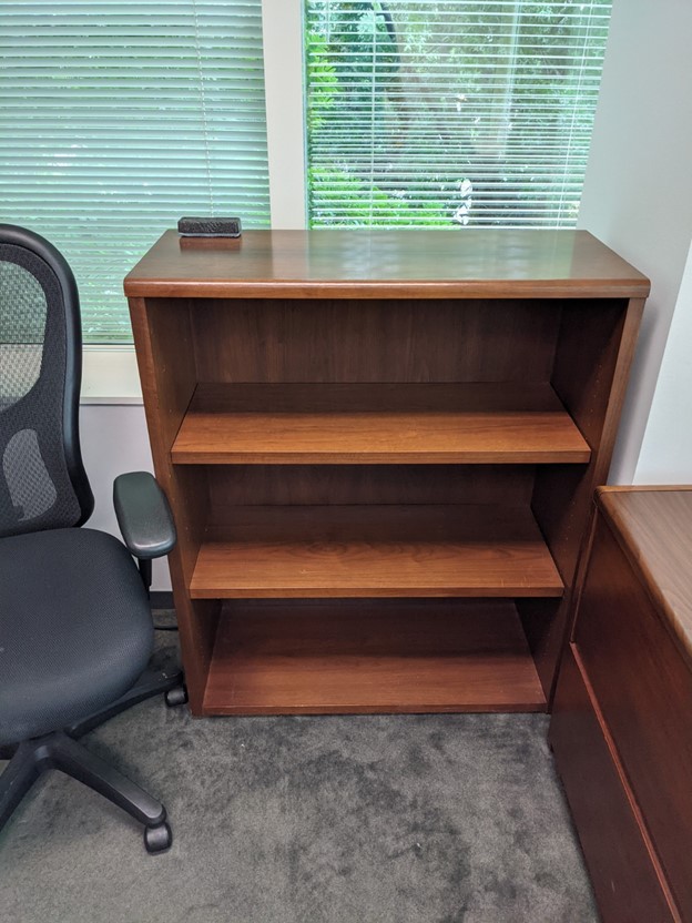 Wooden 3-Shelf Bookcase (34"x18")