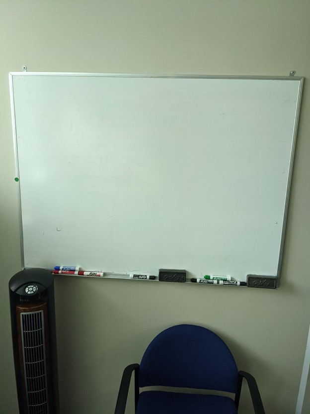 White Board with Ledge