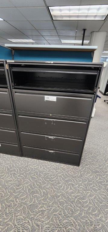Metal Filing - 42" 5 shelf lateral black